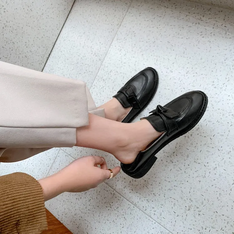 Women's Knot Low Heels Shoes Feet High Heels