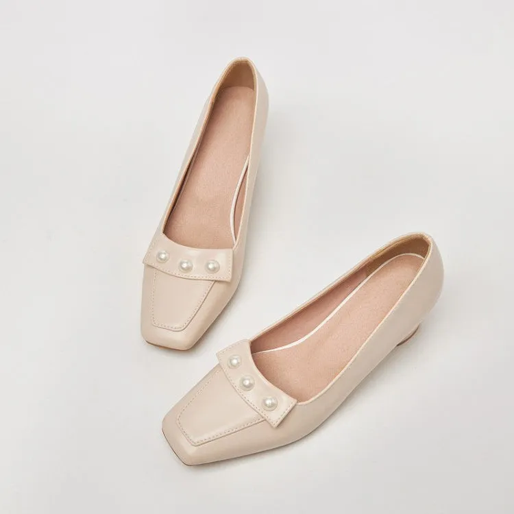 Women's Pearl High Heels Pumps Custom Made High Heel Shoes