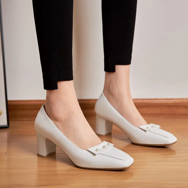 Over The Knee High Heel Boots Women's Pearl High Heels Pumps