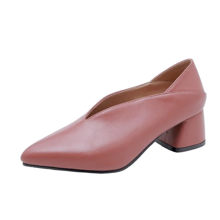 Belgravia Sling Back Heel Women's Pointed Toe High Heeled Chunky Heels Pumps