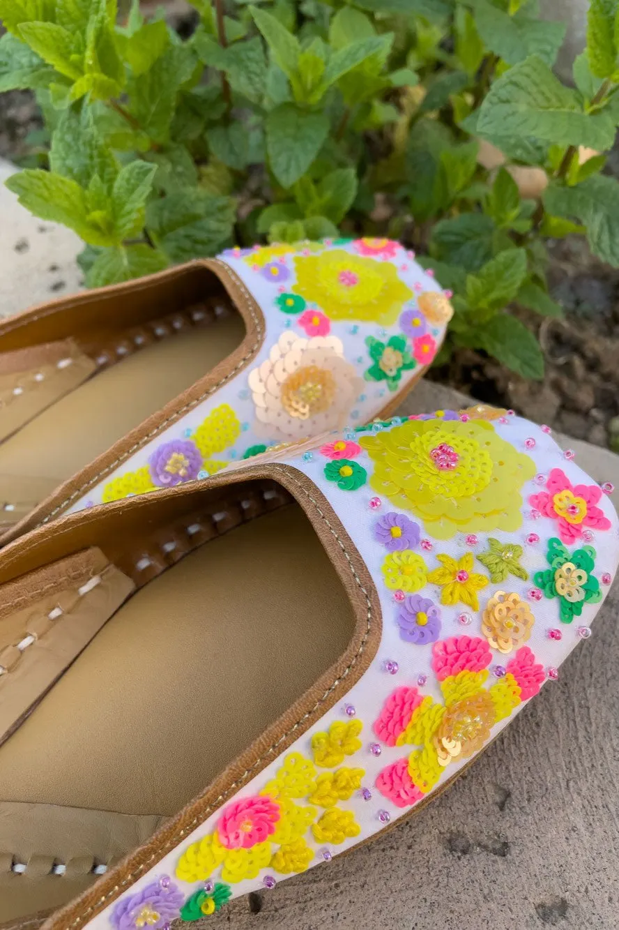 Women's Punjabi Jutti M02 Suede Shoes Flats