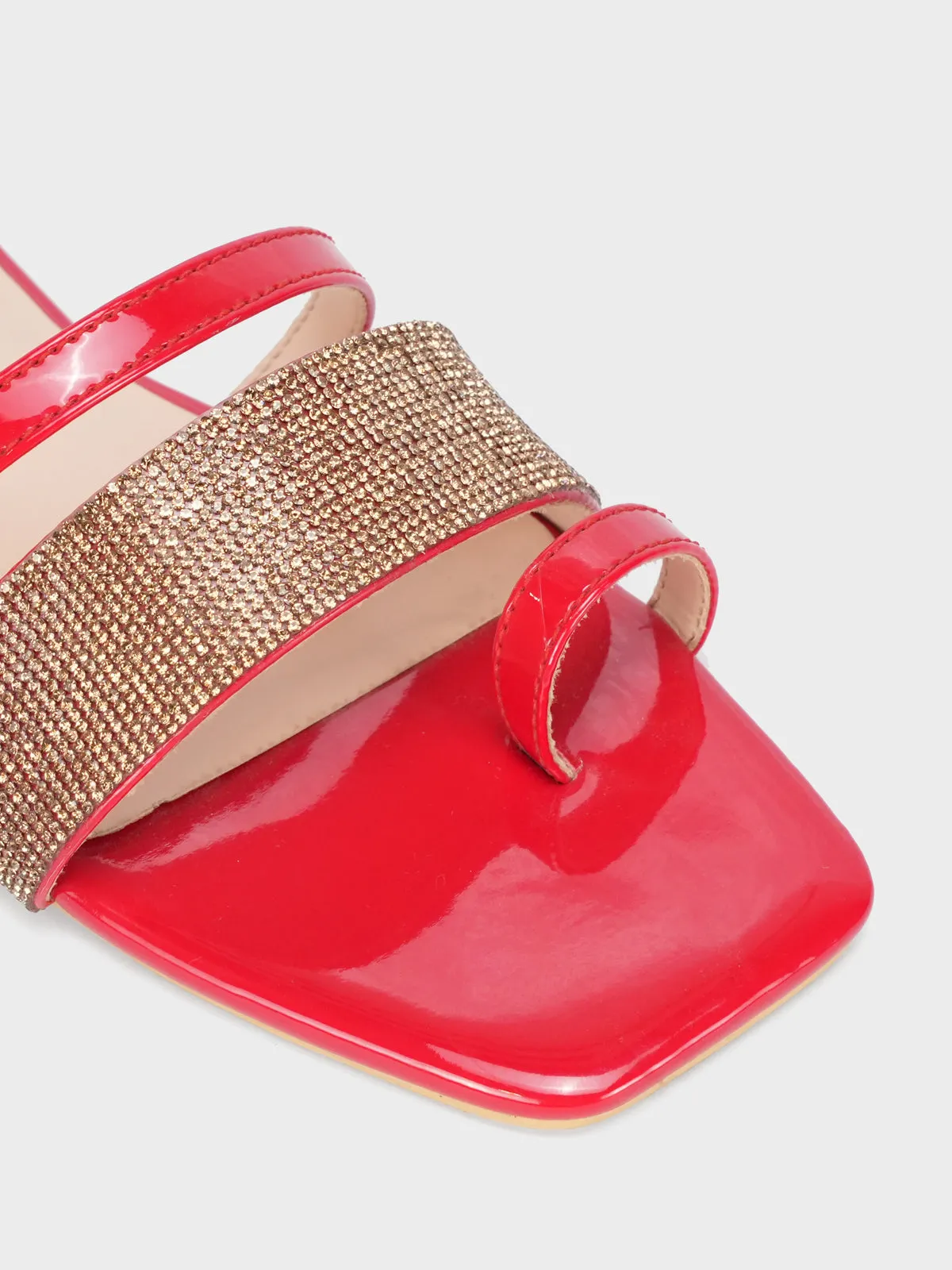 Armani Slippers Women's "AKIKO" Crystals Stylish Slippers