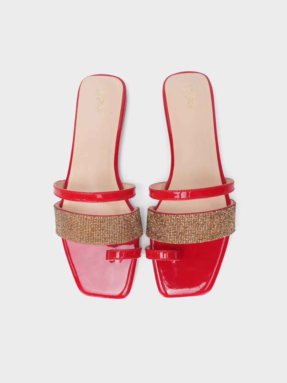 Women's "AKIKO" Crystals Stylish Slippers Bottom Slippers