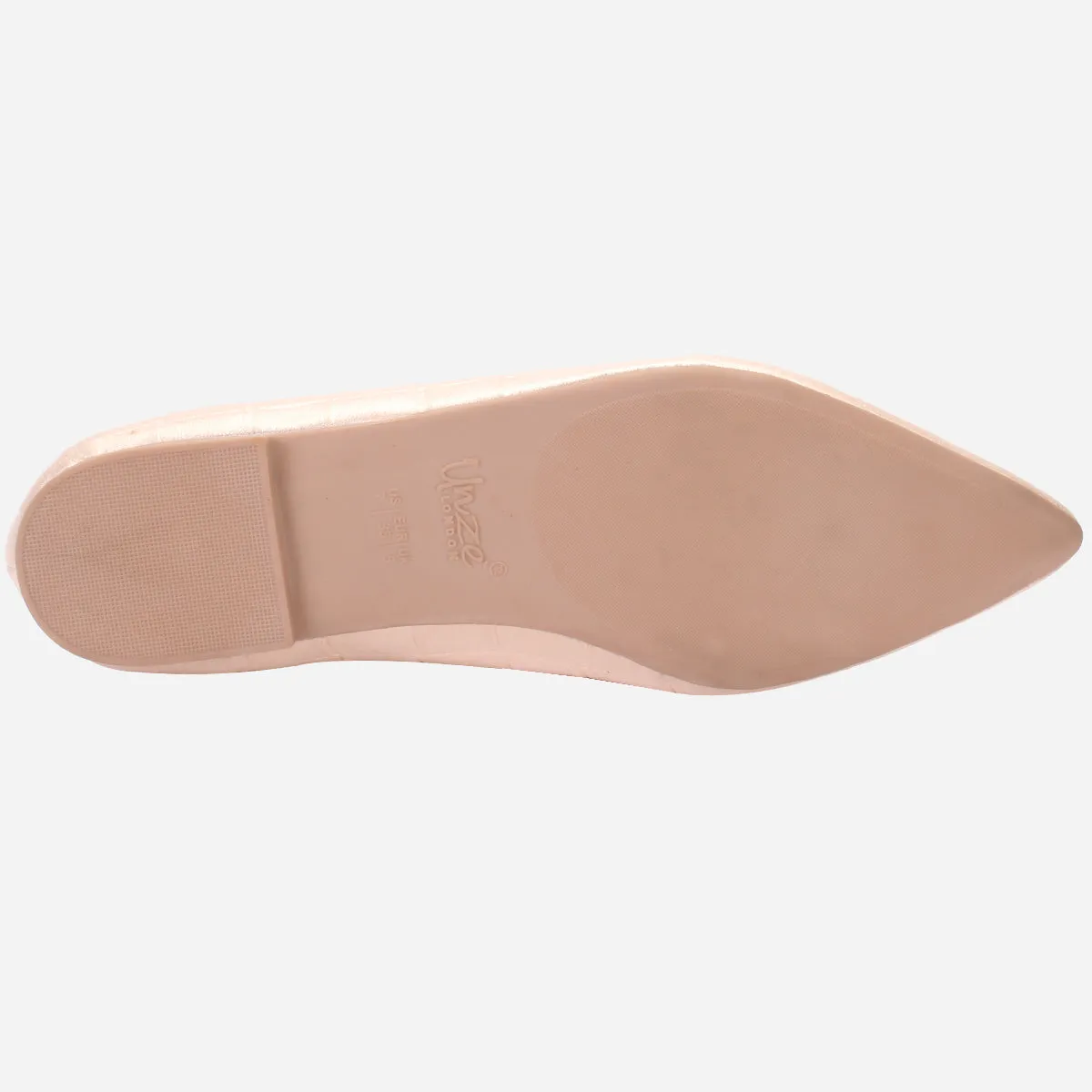 Women's "DIKAX" Pointed Toe Decorated Flat Pumps Good Dress Shoes