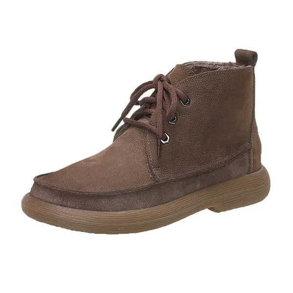 Adidas Cloud Shoes Women's Retro Casual Lace Up Flat Martin Boots 42415479S