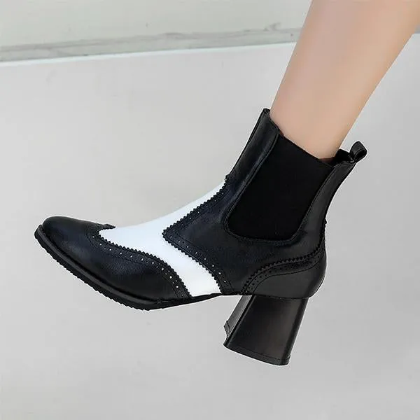 Adidas Wiggins Shoes Women's Retro Snake Print Stitched Block Heel Boots 60682668S