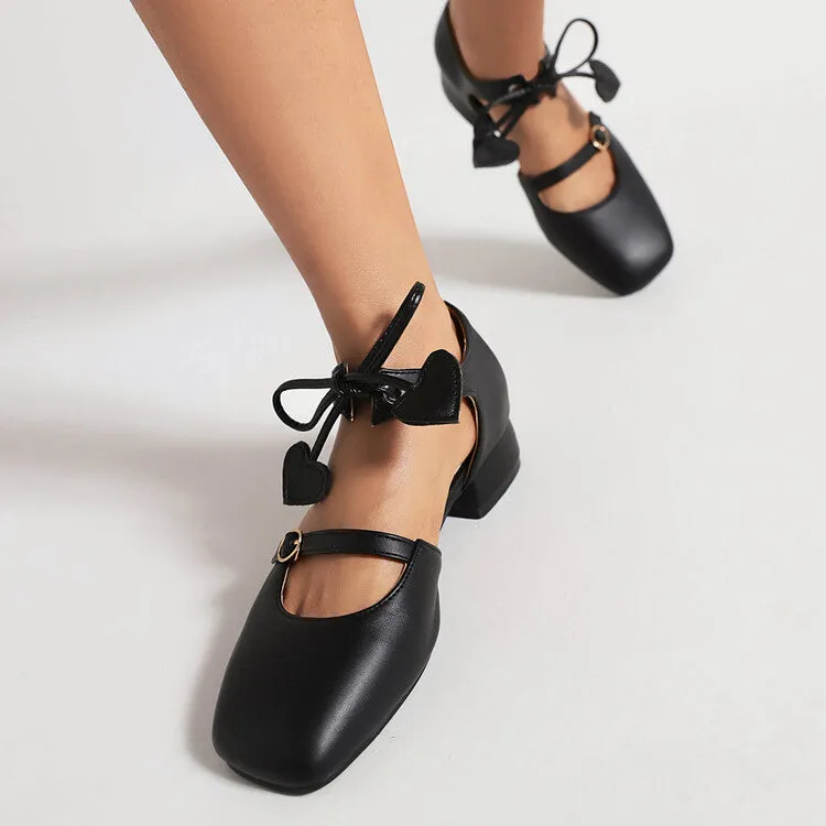 Women's Square Toe Shallow Buckle Tied Sandals Pronation Flat Feet Running Shoes