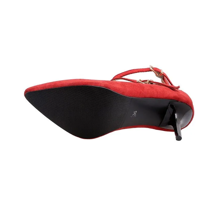 Women's Stiletto Pumps High Heels Patent Pointed High Heels