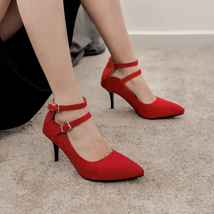 Women's Stiletto Pumps High Heels Feet Sliding Forward In High Heels