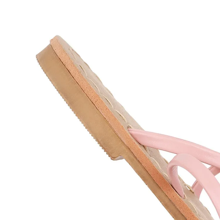 Flats Shoes Ballet Shoes Women's's Cross Strap Flat Sandals