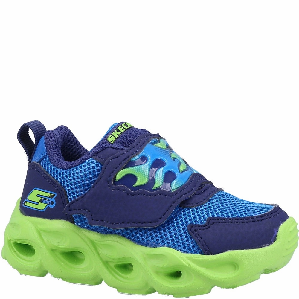 Skechers Thermo-Flash Flame Flow Trainers Faux Leather