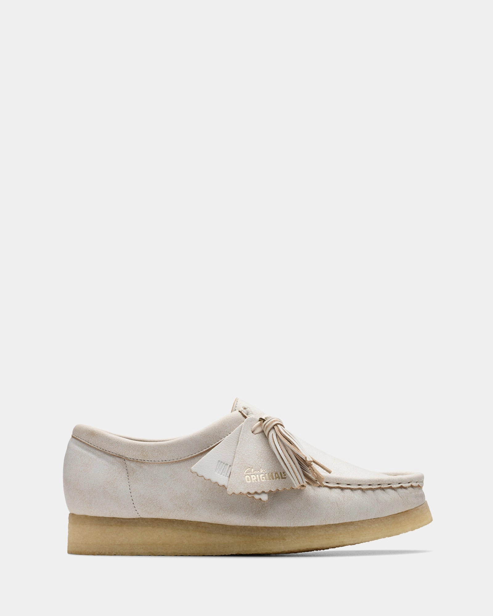 Weightless Wear Wallabee. (w) White Leather