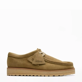 Pull on Clarks Originals The Wallabee Scout Lo Dark Sand Suede