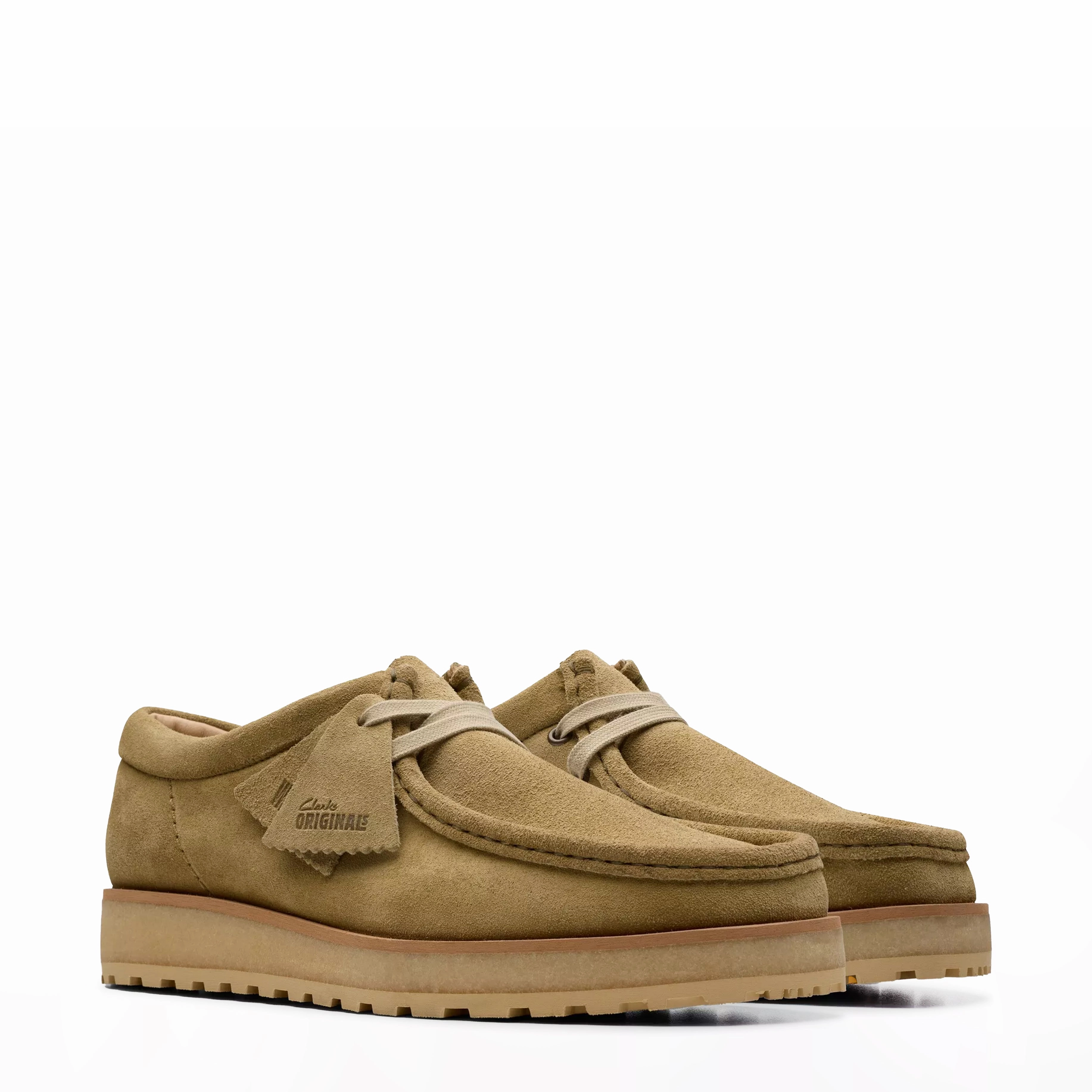 Quick Drying Clarks Originals The Wallabee Scout Lo Dark Sand Suede