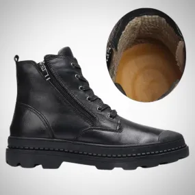 Ankle Boots Leather Roald Durable Fleece Vegan Leather Boots