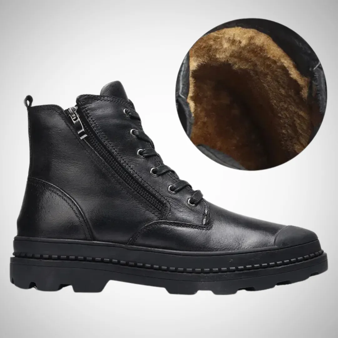 Roald Durable Fleece Vegan Leather Boots Ag Boots