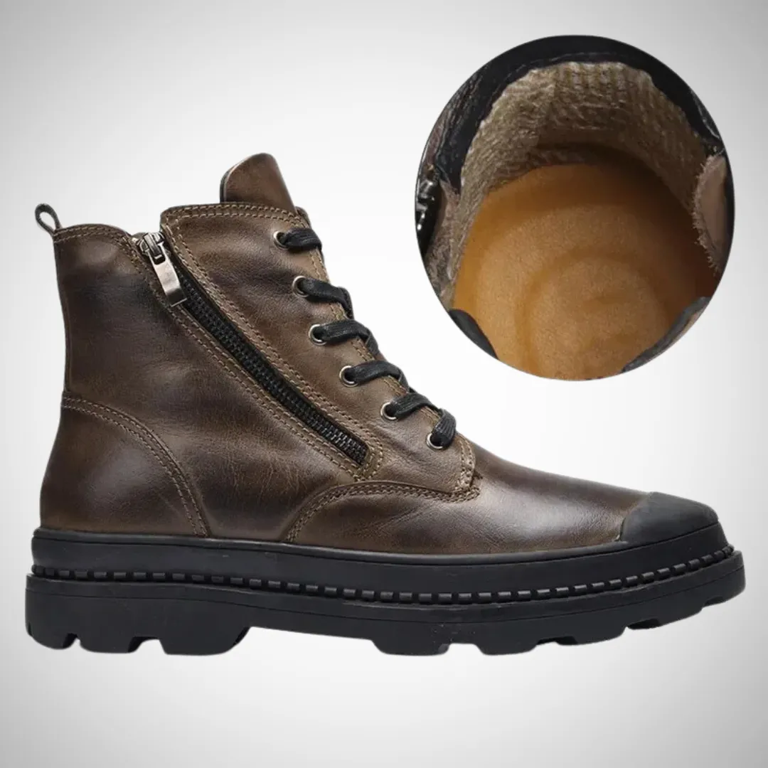 Best Boots For Wide Feet Roald Durable Fleece Vegan Leather Boots