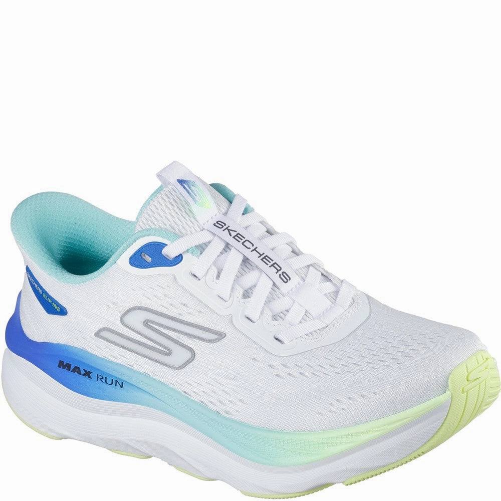 running in a bike lane area shoes Skechers Max Cushioning MaxRun Trainer