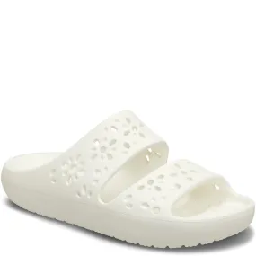 Crocs Unisex Classic Floral Cut Out Sandal Vacation Fit Sandal Craftsmanship