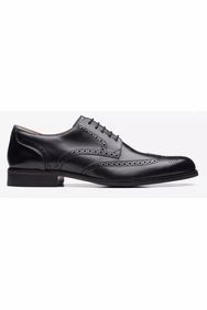 Clarks CraftArloLimit in Black Leather wide fit Custom Work Corporate Event