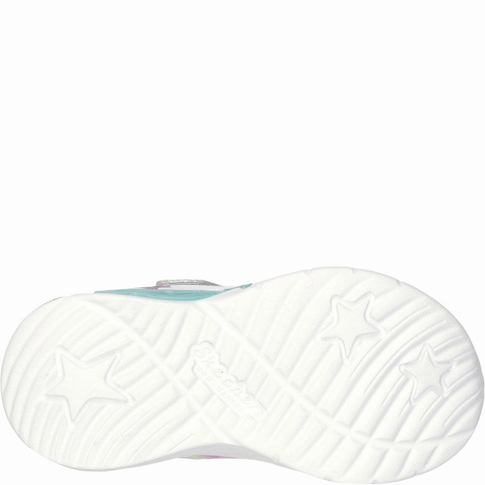 Skechers Star Sparks Trainers Zip   Up SlipResistant