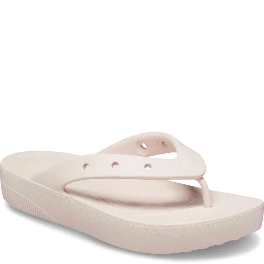 Crocs Classic Platform Flip Flop Breathable Footwear