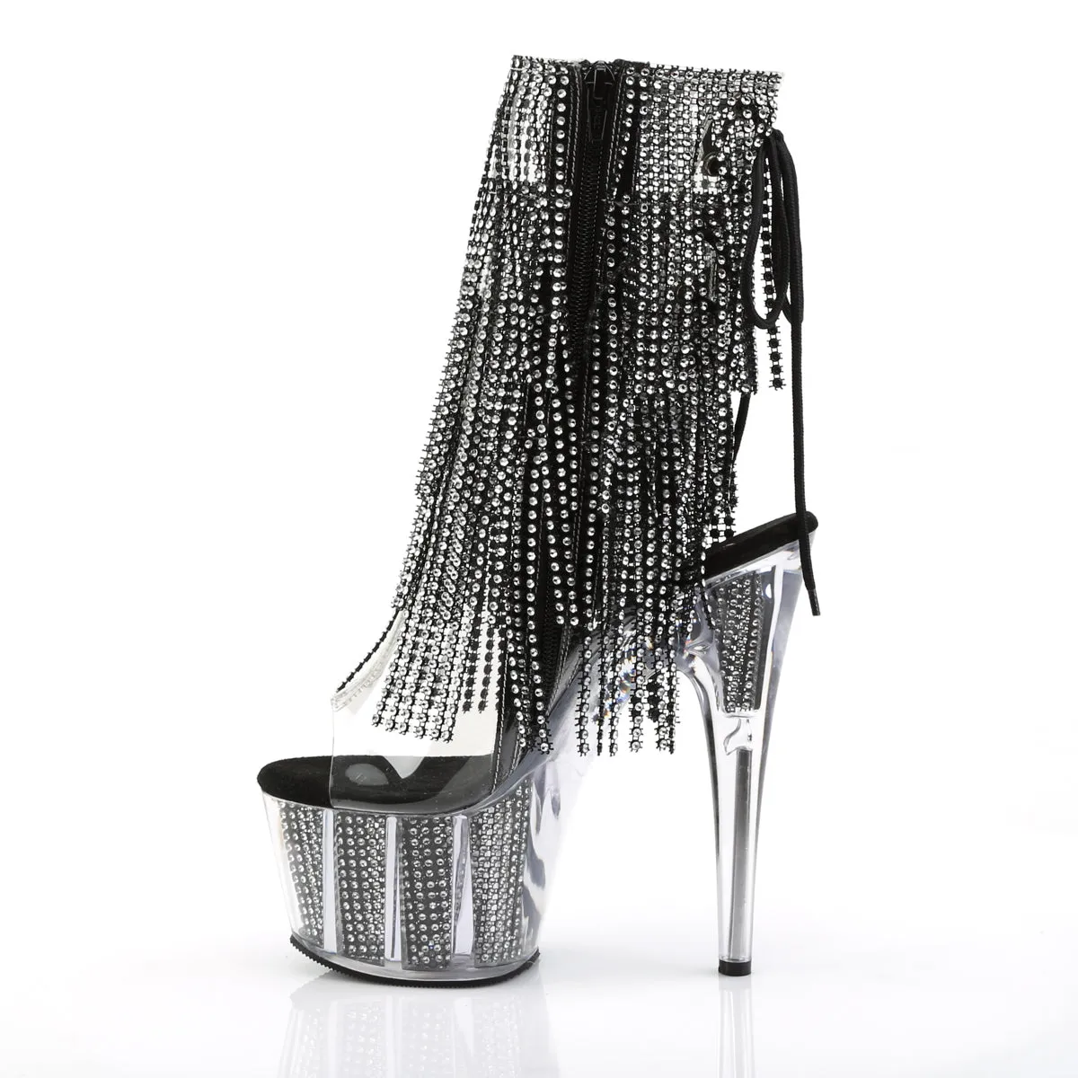 ADORE-1017SRS Pleaser Clear/Black Sexy Platform Shoes (Pole Dancing Heels) Asics Gel-contend 7 Shoes