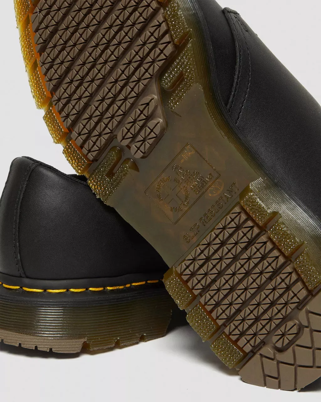 Hoka Speed Loafers Doc Martens UNISEX 1461 SLIP RESISTANT LEATHER OXFORD SHOES (BLACK INDUSTRIAL FULL GRAIN)