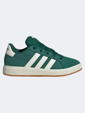 Adidas Grand Court 00S Ps Boys Sportswear Shoes Green/Off White/Gum Adidas Soccer Indoor Shoes