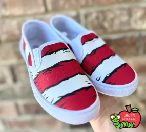 Youth Striped Whimsical Hand-Painted Slip-on Shoes Asics Gt 1000 6 Running Shoes Review