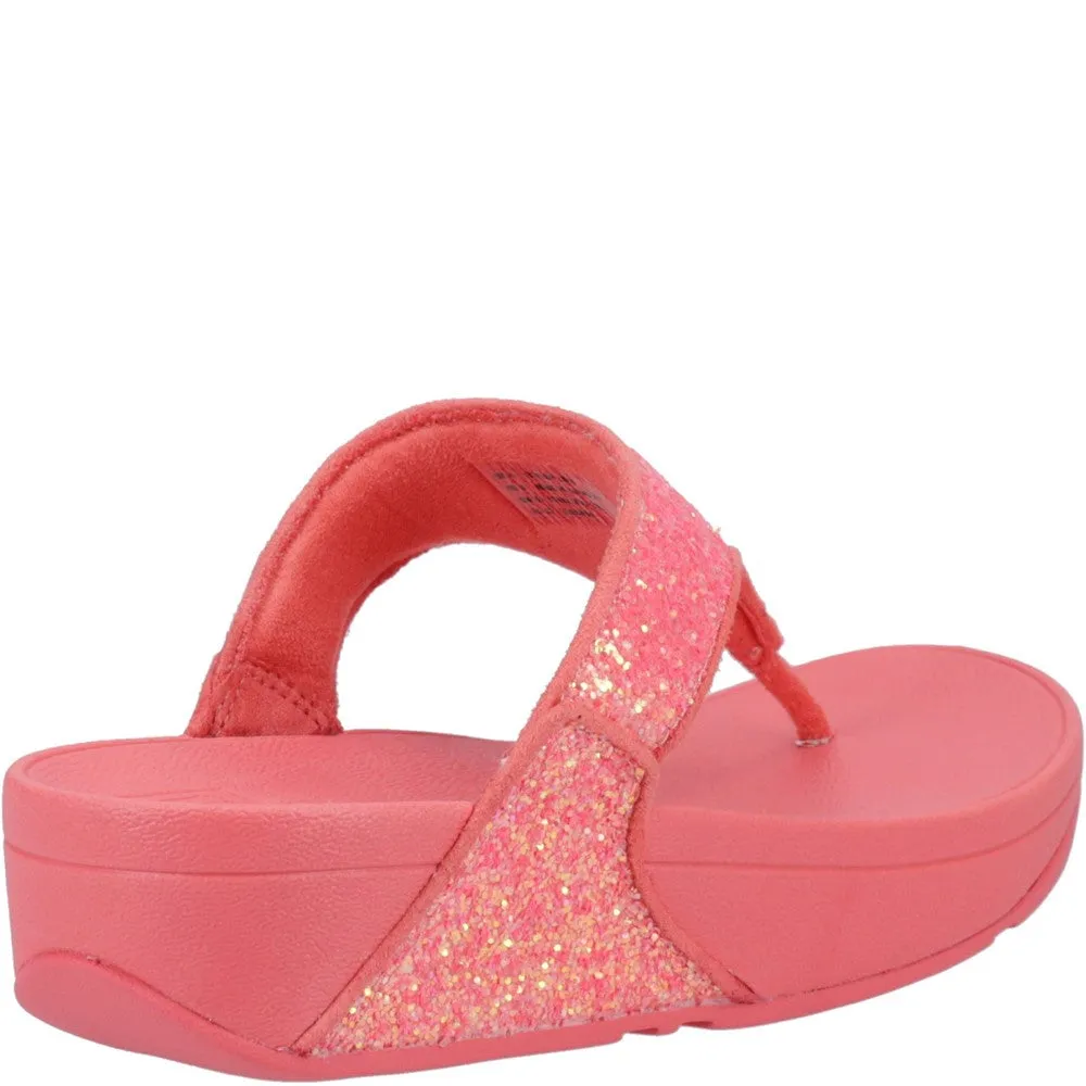 Casual Flats Chic Open-toe Shoes Fitflop Lulu Glitter Toe-Post Sandals