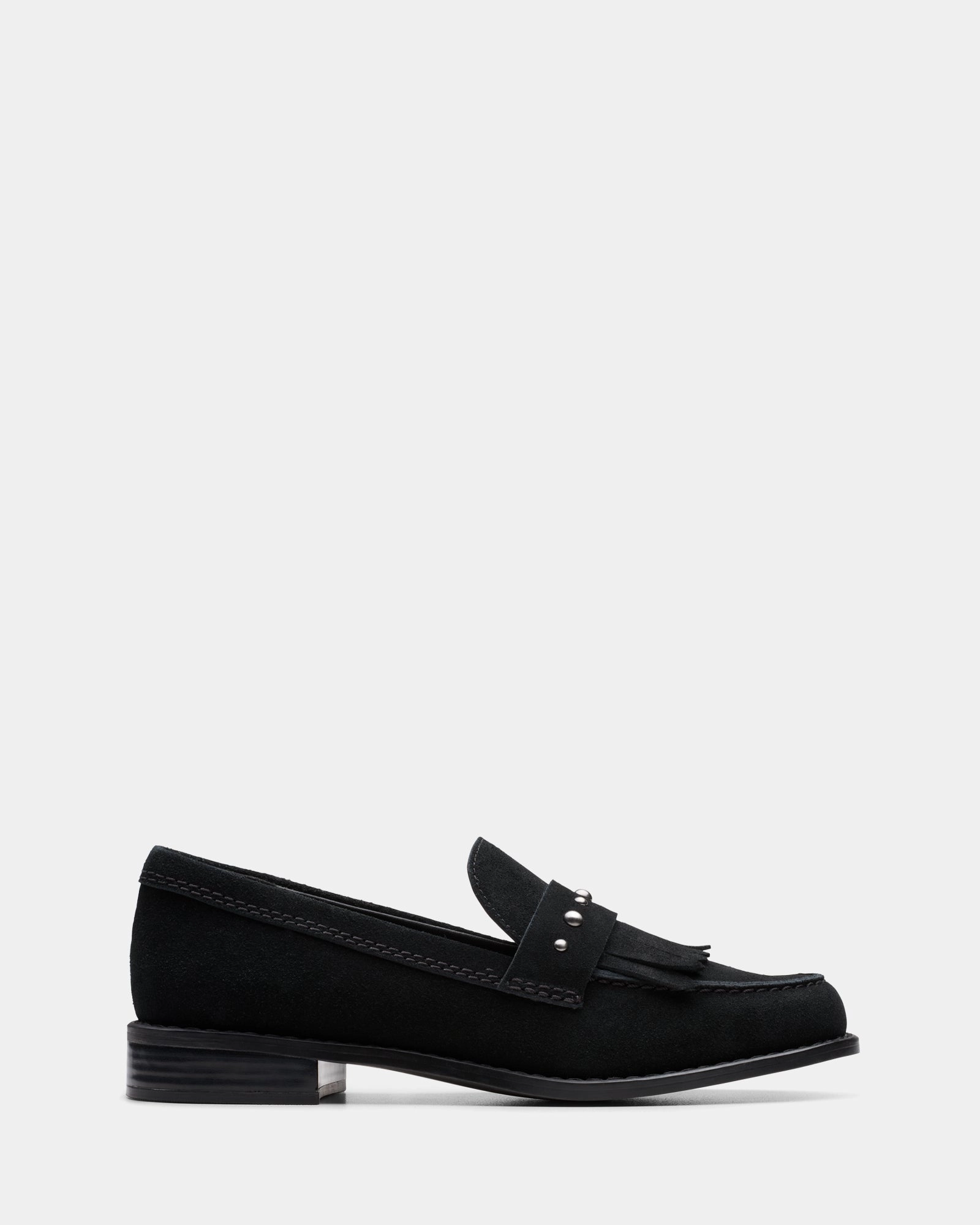 Hana Loafer Black Suede Minimalist Look